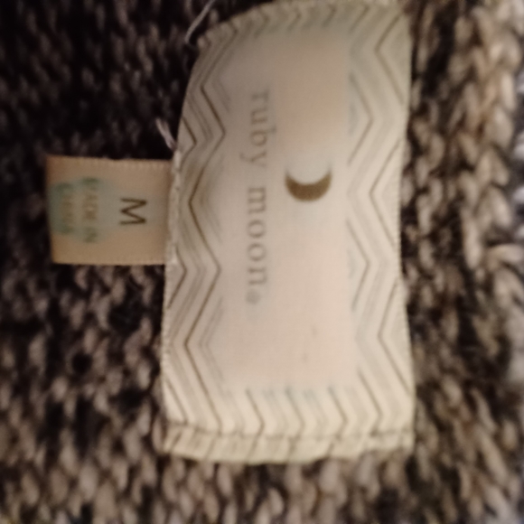 Ruby moon size medium wool blend open front cardigan - Picture 4 of 7